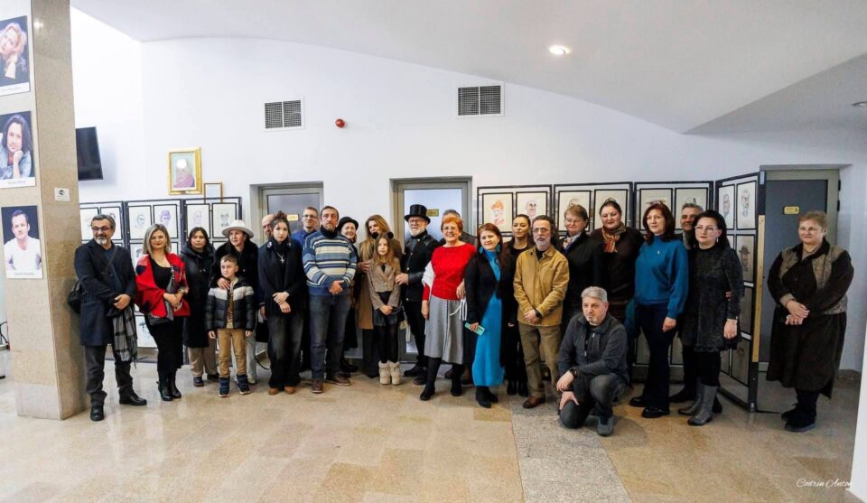 64 de caricaturi ale marilor actori români, expuse în holul Teatrului „Matei Vișniec” Suceava