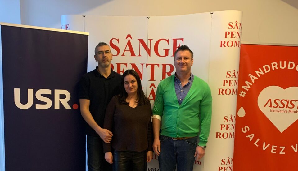 Lideri și membri ai USR Suceava donează sânge pentru un sucevean aflat în nevoie