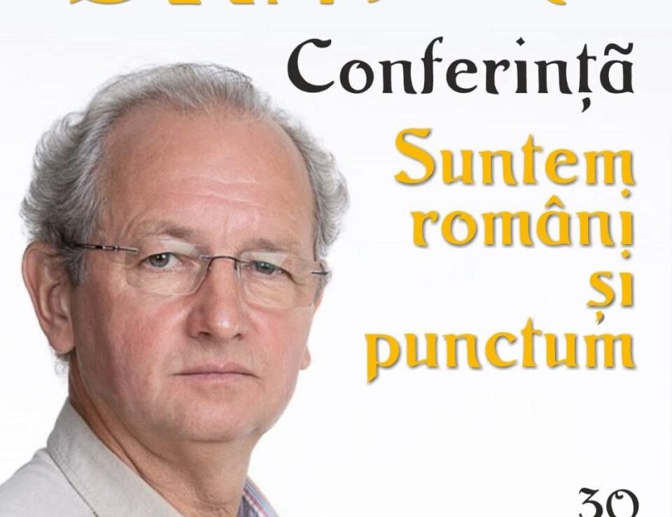 Dan Puric va susține vineri, la Suceava, o conferință despre identitatea și spiritul identității și spiritului românesc