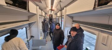 Tren electric nou, fabricat în Polonia, testat la Suceava. Noile rame vor intra treptat în circulație