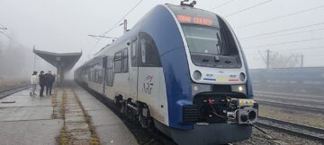 Tren electric nou, fabricat în Polonia, testat la Suceava. Noile rame vor intra treptat în circulație