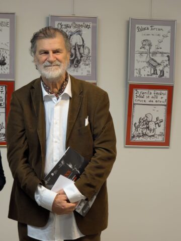 Mihai Pînzaru-PIM: „Din cei 80 de ani, cel puțin 65 de ani i-am închinat unei arte, caricatura, care pe mine m-a menținut în centrul unei atenții, în anumite cercuri culturale”
