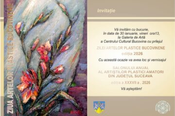 Deschiderea Salonului Anual al Artiștilor Plastici Amatori din județul Suceava, vineri, la Centrul Cultural Bucovina
