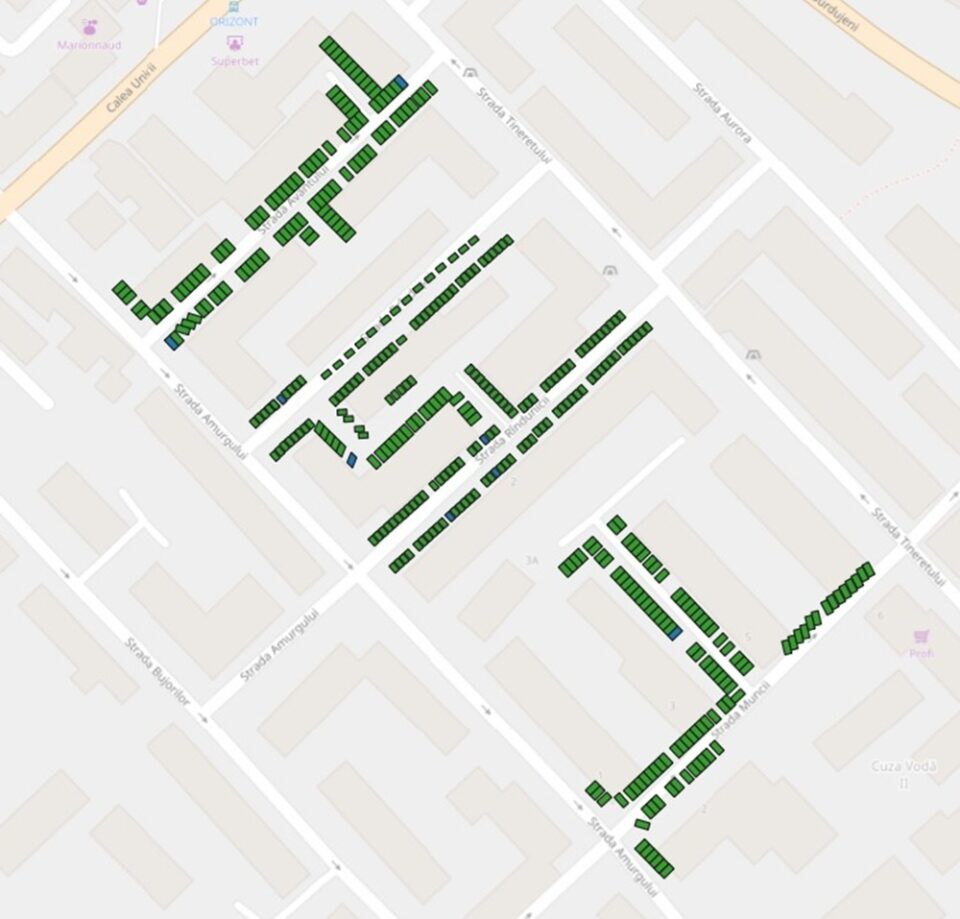 Luni se deschide licitația locurilor de parcare nominale pentru locatari de pe încă 10 străzi din cartierul Burdujeni din municipiul Suceava