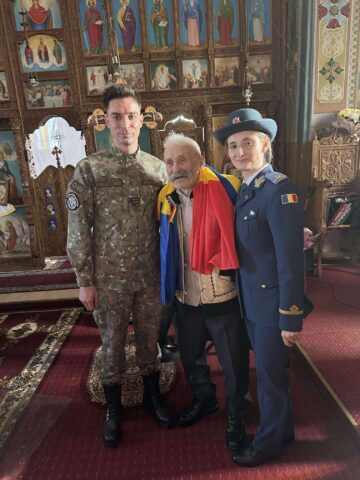 Moment de sărbătoare în satul Brăiești din Cornu Luncii, la aniversarea centenarului Silvestru Ailenei