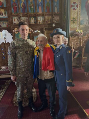 Moment de sărbătoare în satul Brăiești din Cornu Luncii, la aniversarea centenarului Silvestru Ailenei