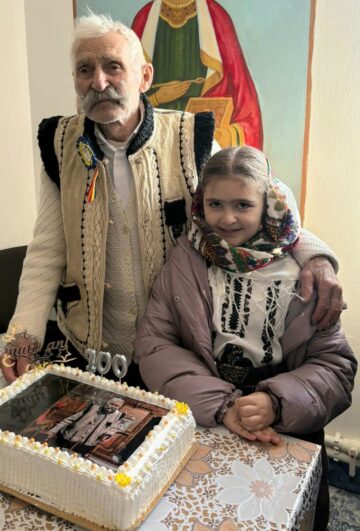 Moment de sărbătoare în satul Brăiești din Cornu Luncii, la aniversarea centenarului Silvestru Ailenei