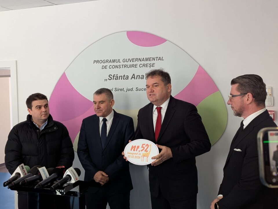 Ministrul Dezvoltării, Cseke Attila, a inaugurat marți noua creșă din Siret
