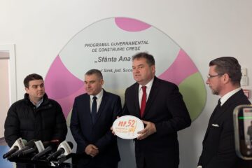 Ministrul Dezvoltării, Cseke Attila, a inaugurat marți noua creșă din Siret