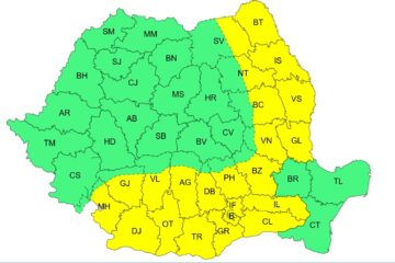 Atenționare de vreme deosebit de rece, intensificări ale vântului și ninsoare viscolită la altitudini
