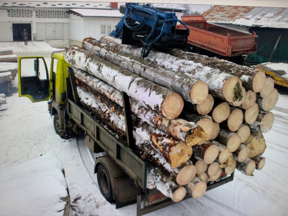 Transport de lemn confiscat cu tot cu autovehiculul de 65.000 de lei