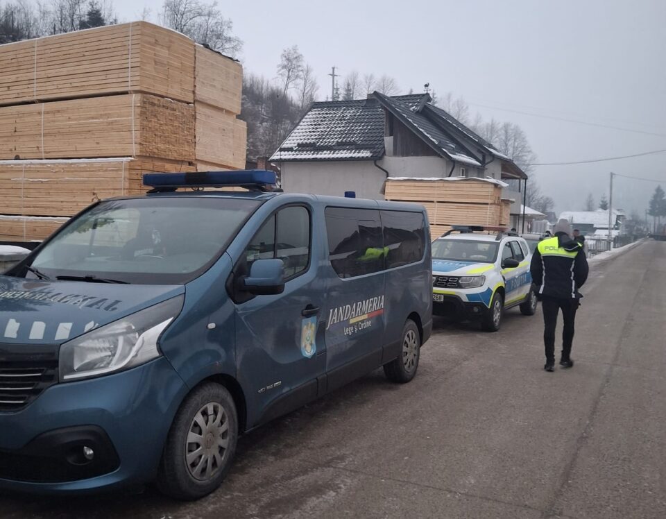 Percheziții ale polițiștilor la o firmă care ar fi participat la licitații de exploatare silvică cu documente falsificate