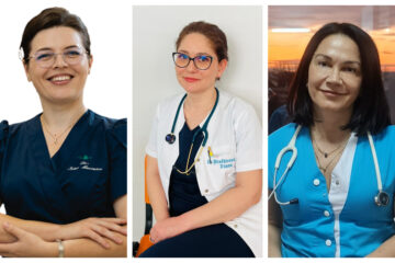 Dr. Irina Mucenica, dr. Diana Ștefănescu și dr. Iulia Bivoleanu
