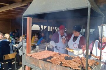 Piața de la Verești într-o fotografie din mai 2023