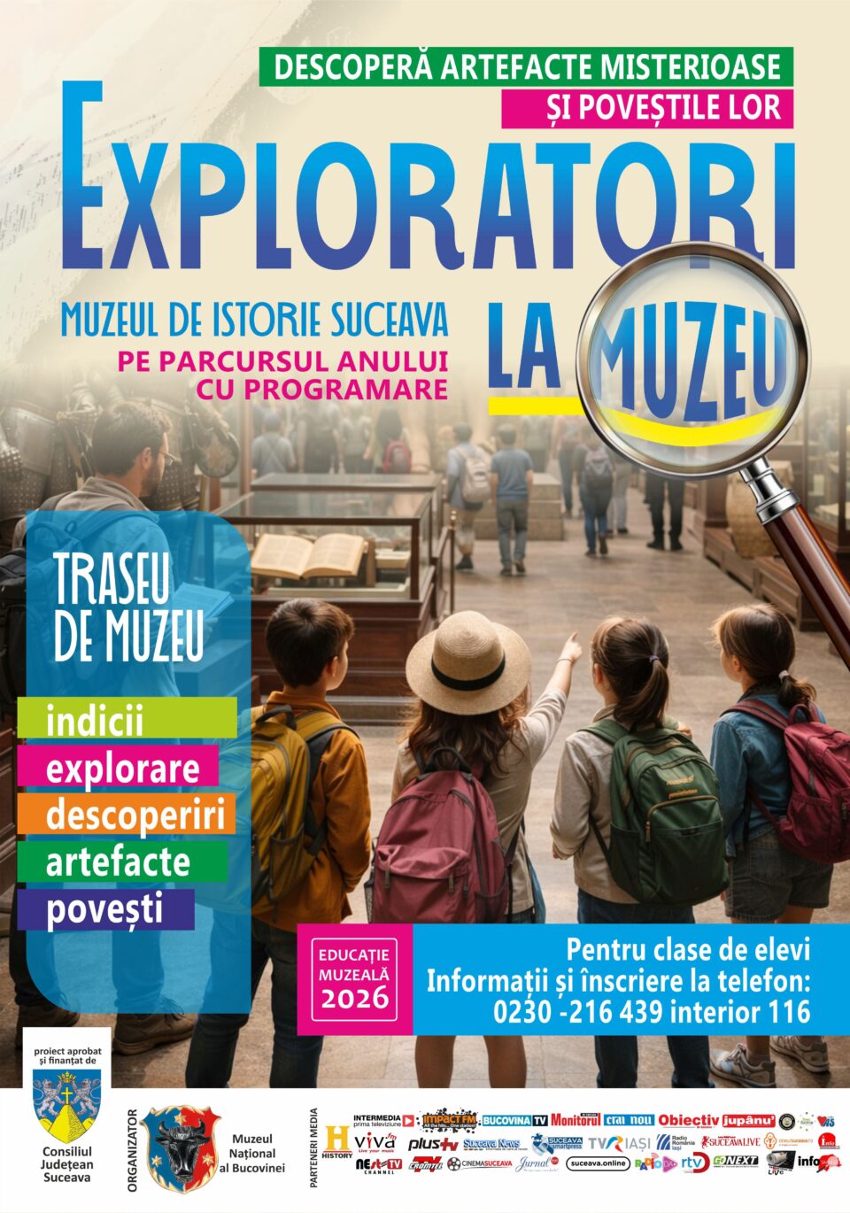 Copiii pot să descopere artefacte misterioase și poveștile lor, la Muzeul de Istorie