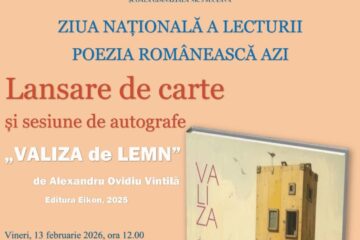 Volumul „Valiza de lemn” de Alexandru Ovidiu Vintilă va fi lansat, vineri, la Liceul Tehnologic Vicovu de Sus