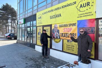 AUR îi îndeamnă pe suceveni să protesteze joi, 12 februarie, de la ora 12:00, timp de 12 minute, împotriva majorării taxelor și impozitelor