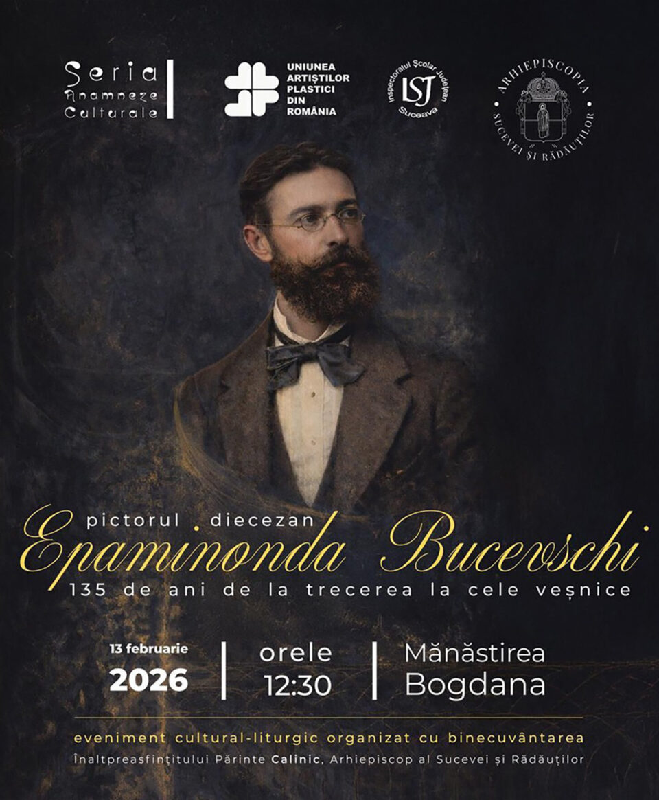 Pictorul diecezan Epaminonda Bucevschi va fi comemorat la Mănăstirea Bogdana