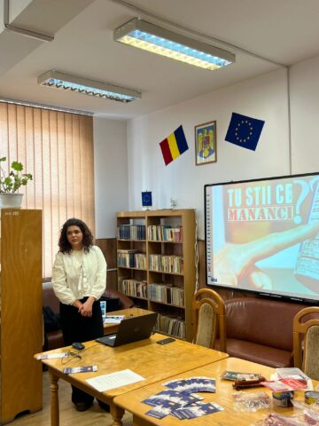 Educație pentru sănătate și orientare în carieră la Liteni – atelierul „Tu știi ce mănânci?” și prezentarea ofertei FIA – USV