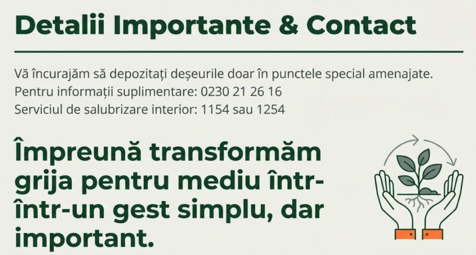 Campanie de colectare a deșeurilor voluminoase, în municipiul Suceava