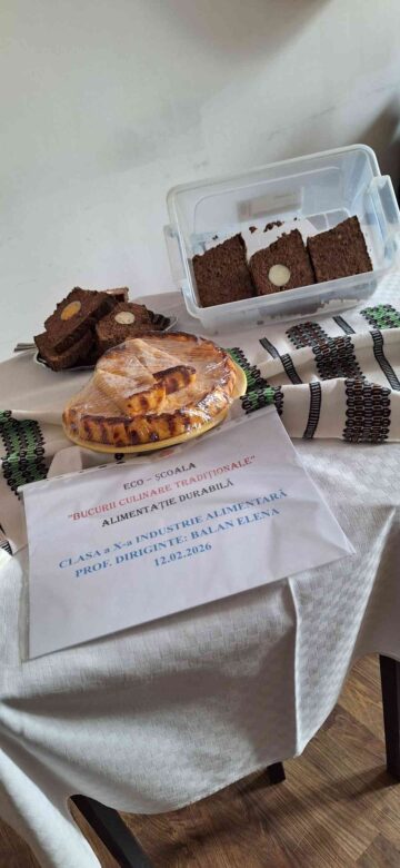 Alimentația durabilă, la loc de cinste, la Colegiul „Vasile Lovinescu” Fălticeni