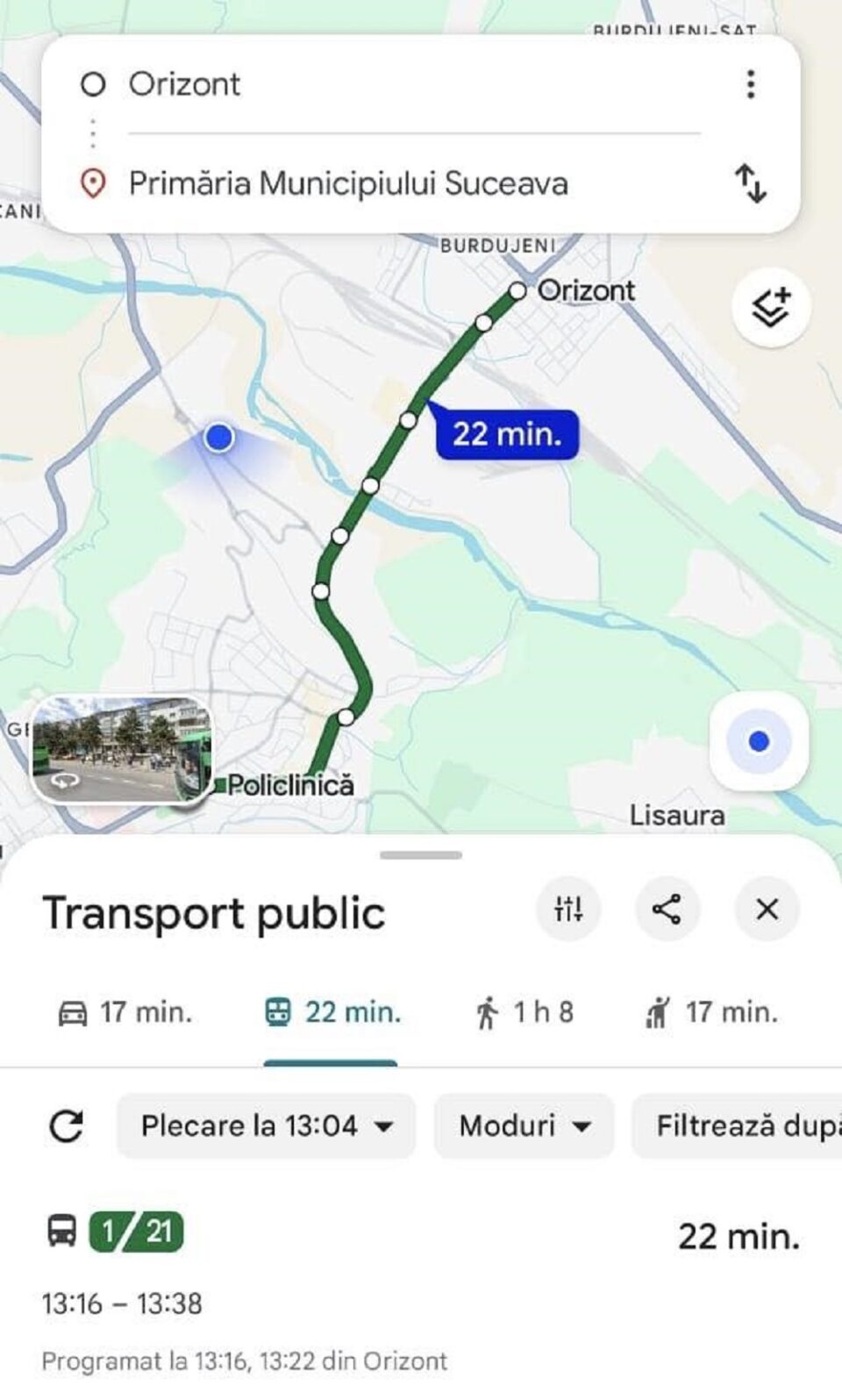 Transportul metropolitan din Suceava, disponibil pe Google Maps, cu soluții moderne de plată