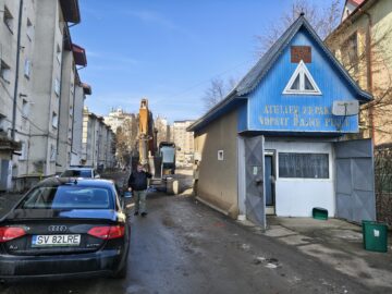 Garajele din zona Pieței Burdujeni, demolate în doar patru zile de Primăria Suceava