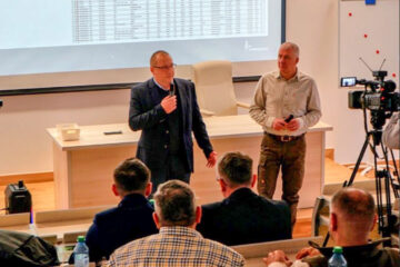 Ciprian Muscă, președinte ASFOR, la o prezentare a tehnologiilor de scanare digitală pentru măsurarea lemnului