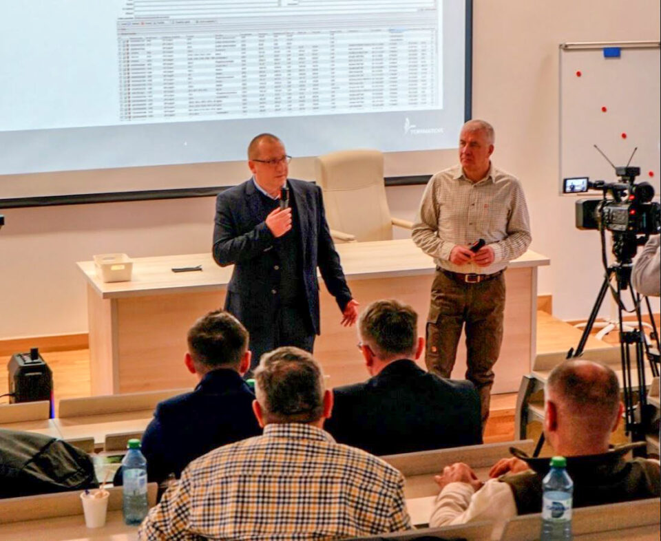 Ciprian Muscă, președinte ASFOR, la o prezentare a tehnologiilor de scanare digitală pentru măsurarea lemnului