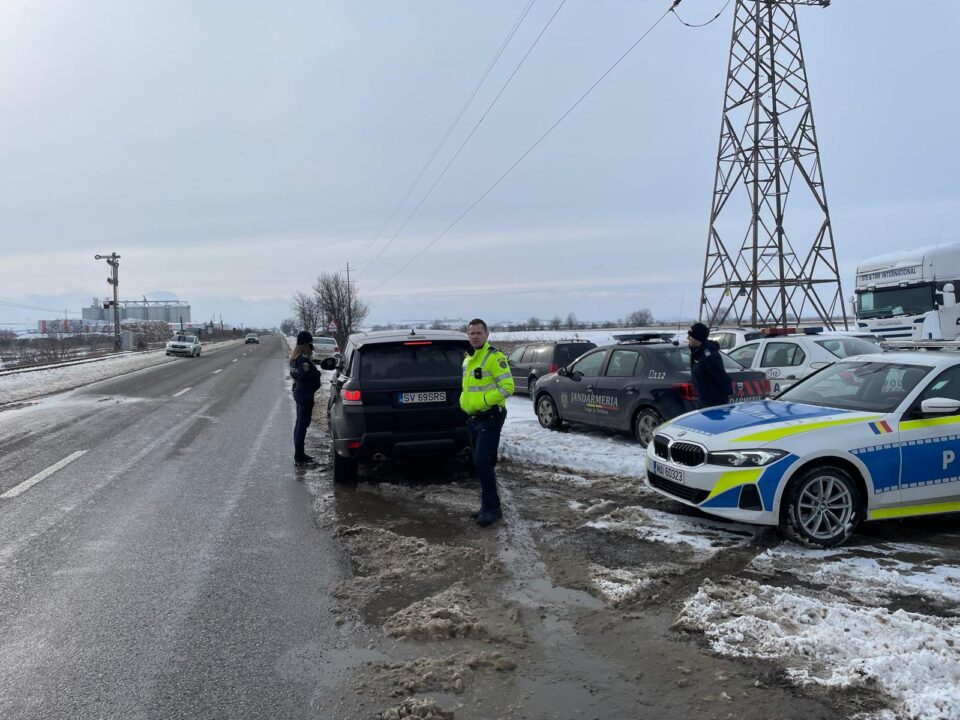 Acțiunea Blocada, două ore de filtre în trafic, în căutarea șoferilor pericol public