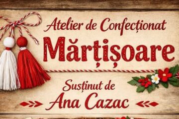 Atelier de confecționat mărțișoare dedicat copiilor, la Gura Humorului