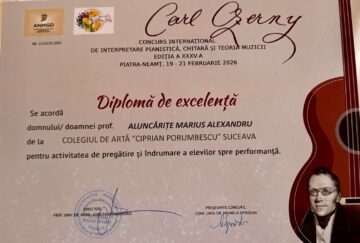 Premii I pentru chitariștii Colegiului de Artă Suceava, la concursuri de la Piatra Neamț și Cluj