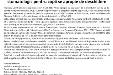Încă un pas spre zâmbete fără teamă: cabinetul stomatologic pentru copii se apropie de deschidere