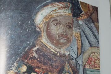 Portretul funerar al hatmanului Luca Arbore, din arcosoliu (nișă funerară)