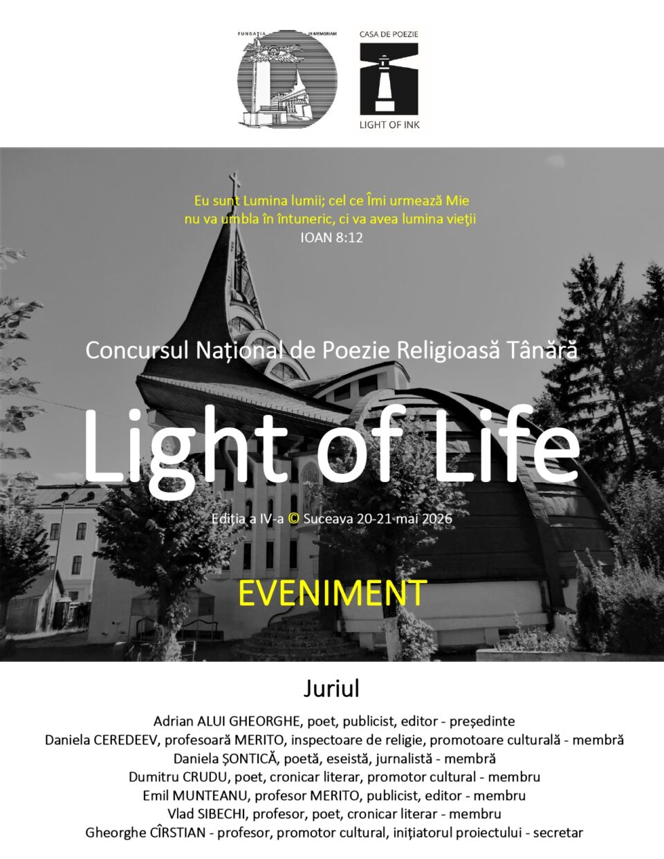 Concursul Național de Poezie Religioasă Tânără „Light of Life”, ediția a IV-a Concursul Național de Poezie Religioasă Tânără „Light of Life”, ediția a IV-a