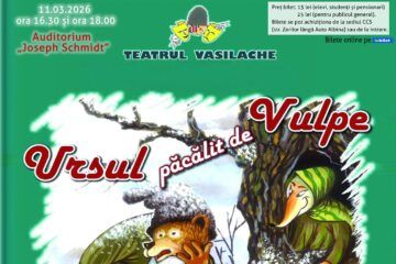Teatrul „Vasilache” de la Botoșani aduce spectacolul „Ursul păcălit de vulpe” Teatrul „Vasilache” de la Botoșani aduce spectacolul „Ursul păcălit de vulpe”