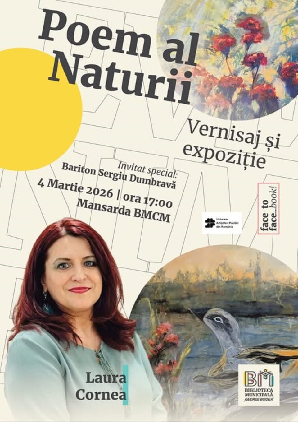 „Poem al naturii”, expoziție semnată de pictorița Laura Cornea, la Câmpulung Moldovenesc