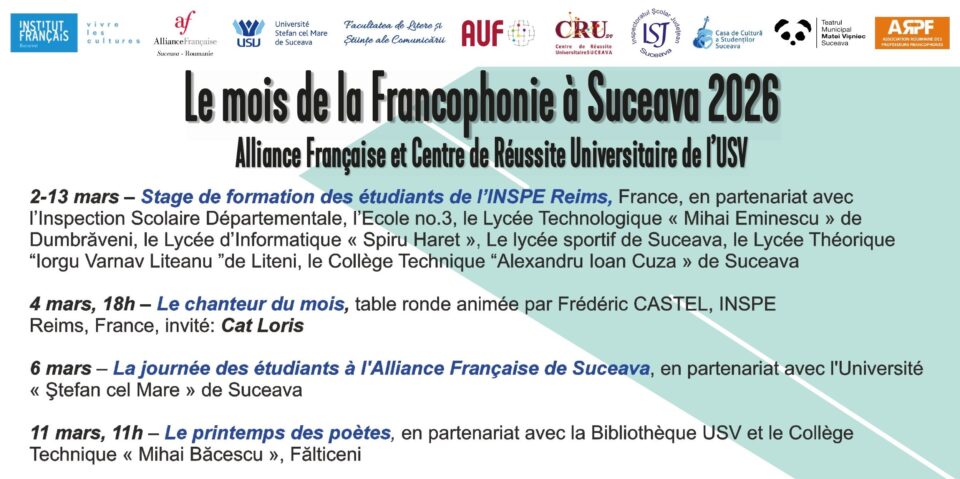 Activități dedicate Zilei Internaţionale a Francofoniei, la Suceava