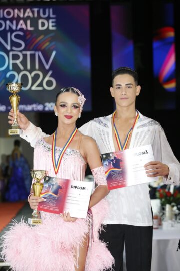 O tânără suceveancă, Alexia Mihai, pe podium la Campionatul Național de Dans Sportiv