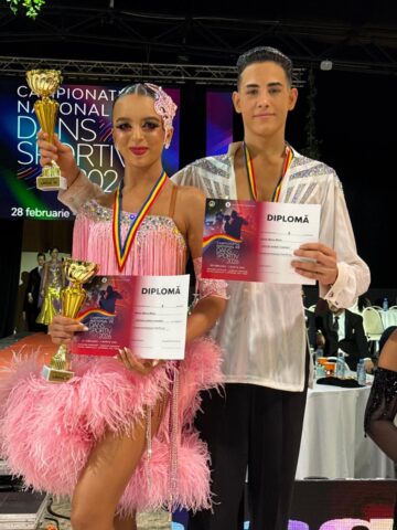 O tânără suceveancă, Alexia Mihai, pe podium la Campionatul Național de Dans Sportiv