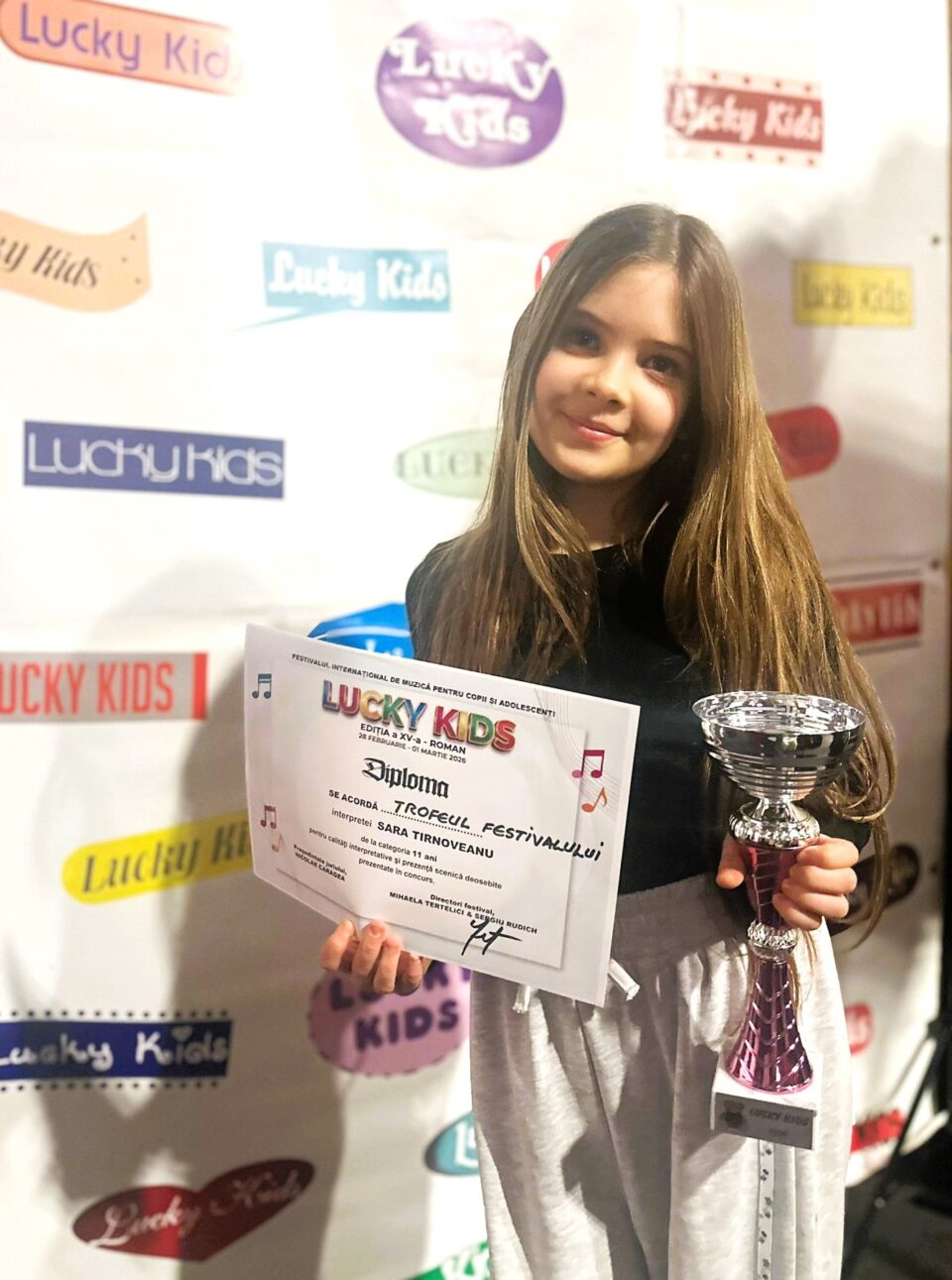 Sara Tîrnoveanu (11 ani) – Marele Trofeu al Festivalului