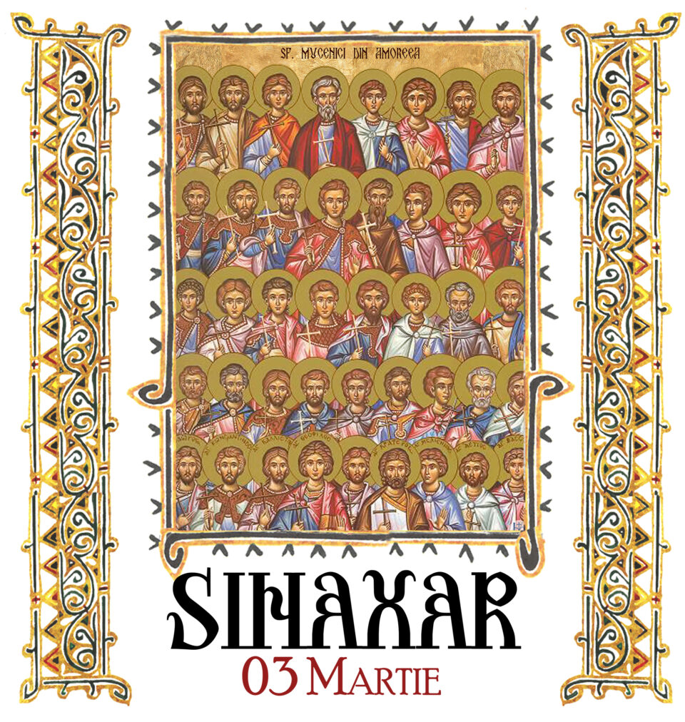 Sinaxar 06 martie 2026