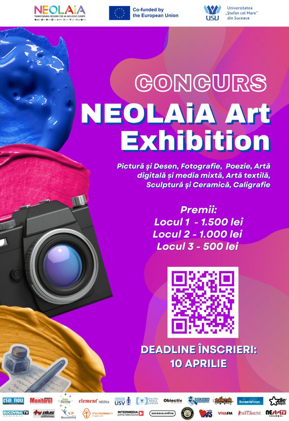 USV a lansat, în calitate de membră a alianței europene, Concursul Studențesc de artă NEOLAiA