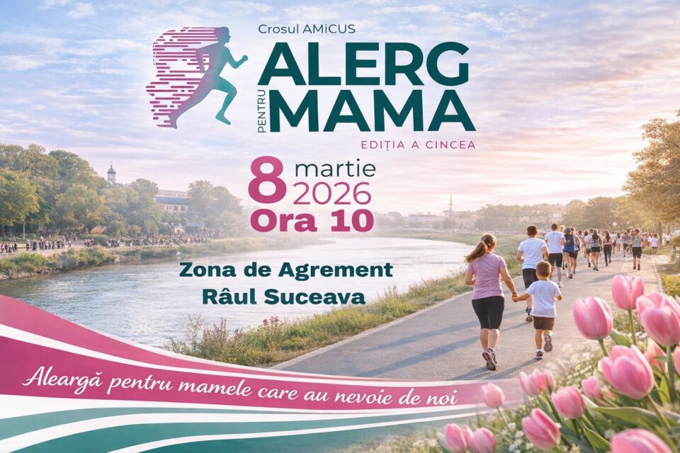 „Alerg pentru Mamaˮ, cros caritabil pe 8 martie, la Suceava