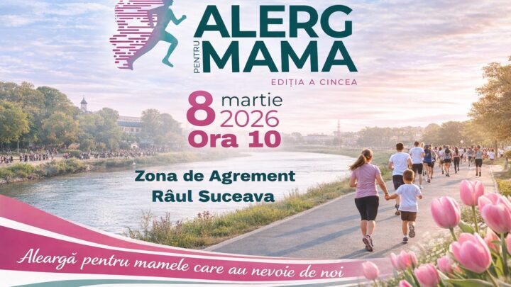 „Alerg pentru Mamaˮ, cros caritabil pe 8 martie, la Suceava