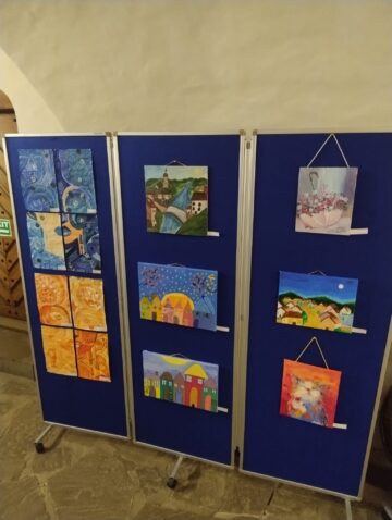 Vernisajul expoziției „Voi fi și eu artist”, la Muzeul Etnografic Hanul Domnesc