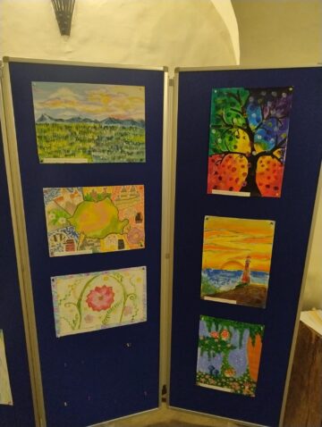 Vernisajul expoziției „Voi fi și eu artist”, la Muzeul Etnografic Hanul Domnesc