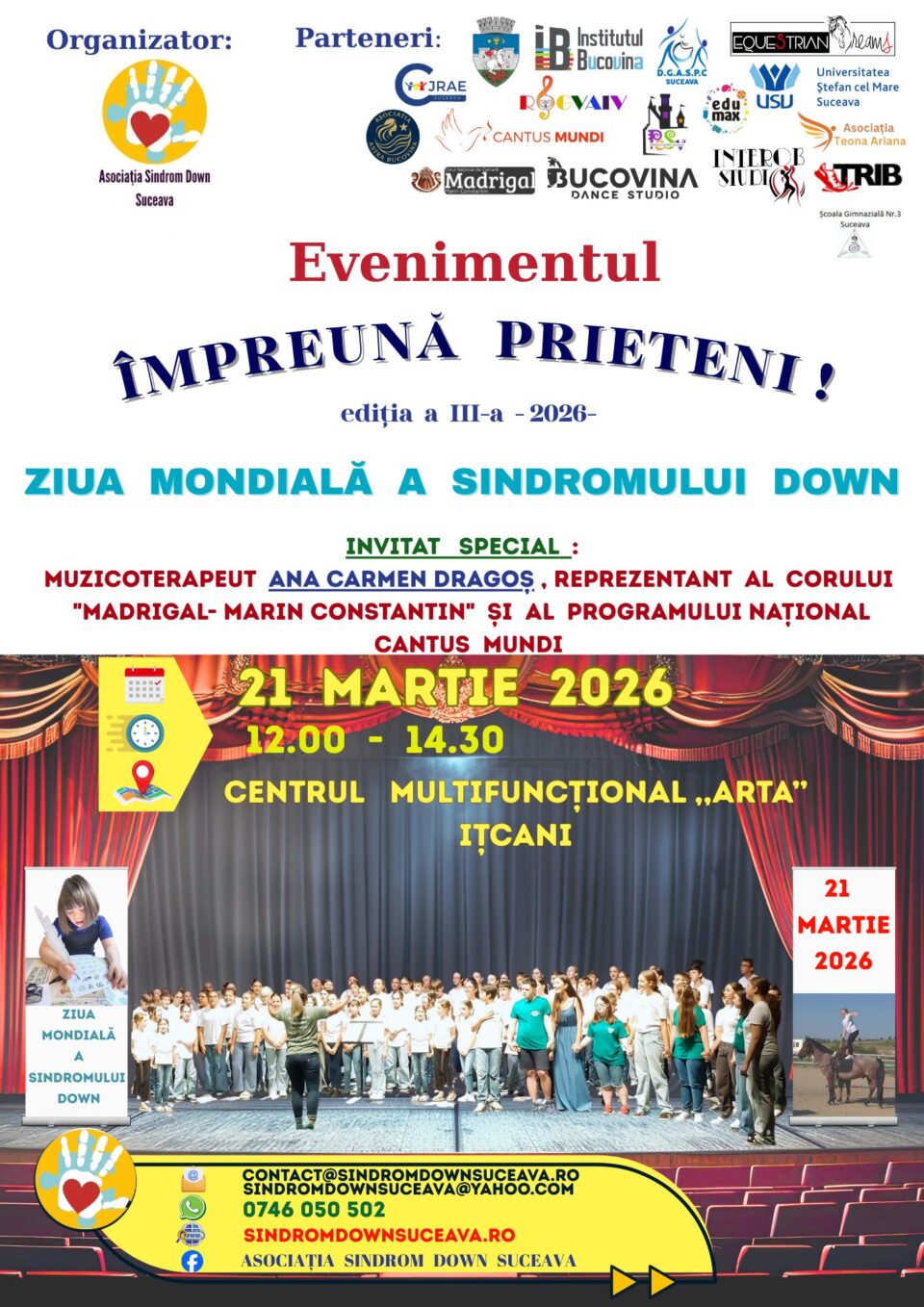 „Împreună prieteni!”, ediția a III-a, la Centrul Multifuncțional „Arta” Ițcani