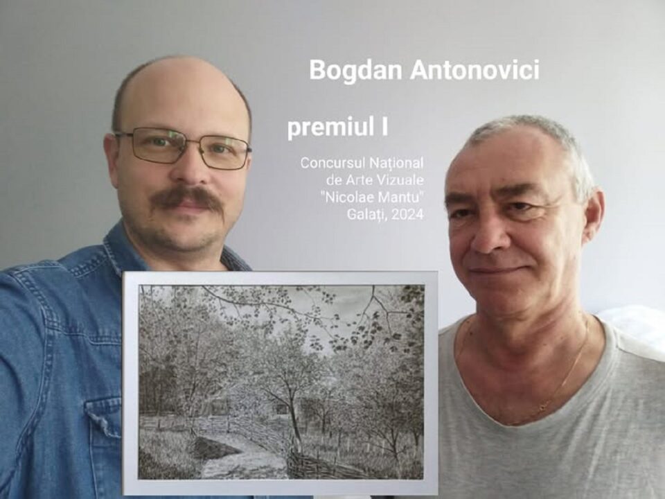 Prof. Sorin Baciu și artistul Bogdan Antonovici