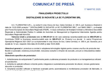 DIGITALIZARE SI INOVATIE LA SC FLORENTINII SRL